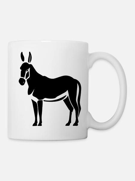 âne - Mug blanc - blanc
