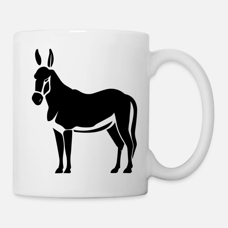 âne - Mug blanc - blanc