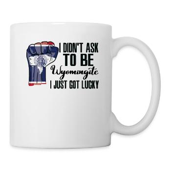 Wyomingite Amerikaner US-Patriot USA Gewachsen - Tasse - Weiß - Rechts