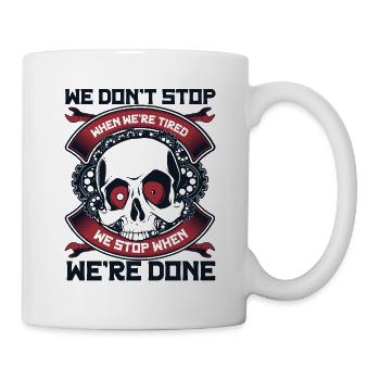 Mechanic Stop When We're Done Mechatronics Technician Automotive - Mug - white - Right