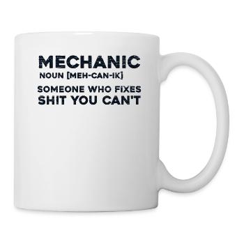 Mechanic Noun Definition Auto Mechanic Car - Mug - white - Right