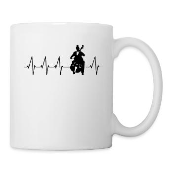 Cello player, cellist-musician, collo music - Mug - white - Right