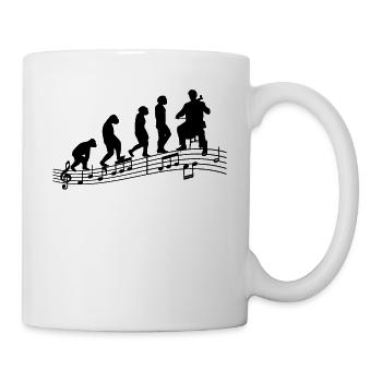 Cello Player Cellist Musician Collo-Music Evolution - Mug - white - Right