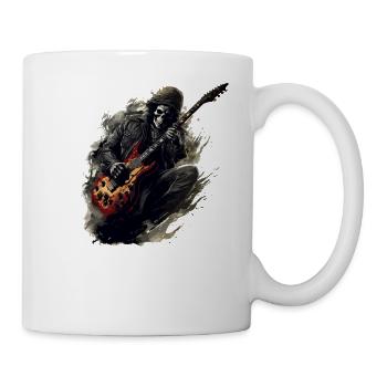 Gitarristen Musiker E-Gitarren Akustik-Gitarre - Tasse - Weiß - Rechts