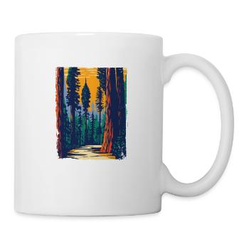 Die Natur Ruft Lets The Adventure Begins - Tasse - Weiß - Rechts