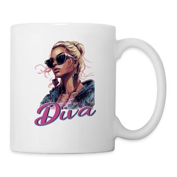 Strahlen Sie Strahlend Diva - Tasse - Weiß - Rechts