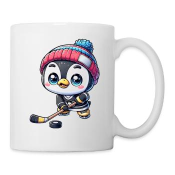 Joueur de hockey sur glace Penguin - La star sur la glace - Mug blanc - blanc - Droite