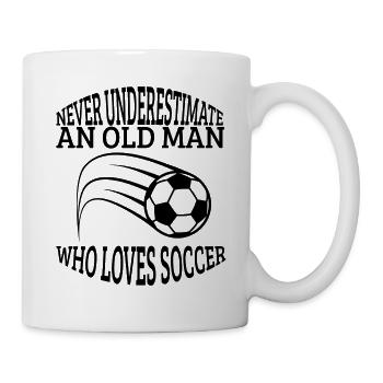 Fußballmannschaft Fußballspieler Fußballdesign - Tasse - Weiß - Rechts