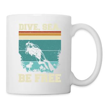 Scuba Diving, Scuba Diving, Holiday Sea Diver - Mug - white - Right