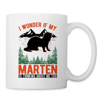 Martre Cadeau Pin Martre Vison - Mug blanc - blanc - Droite