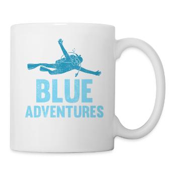 Scuba Diving, Scuba Diving, Holiday Sea Diver - Mug - white - Right