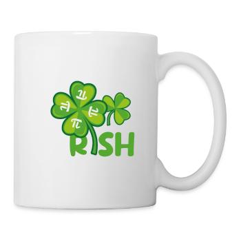 3.14% Pirish Drôle St. Patrick’s Math Geek Pi Day - Mug blanc - blanc - Droite