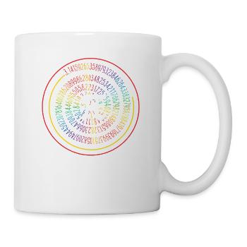 3.14 Pop Art Spirale Mathematik Wissenschaft Geek - Tasse - Weiß - Rechts