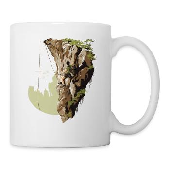 Bergabenteuer: Toprope Klettern für Naturfreunde - Tasse - Weiß - Rechts
