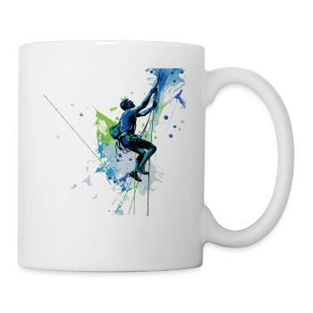 Bergabenteuer: Toprope Klettern für Naturfreunde - Tasse - Weiß - Rechts