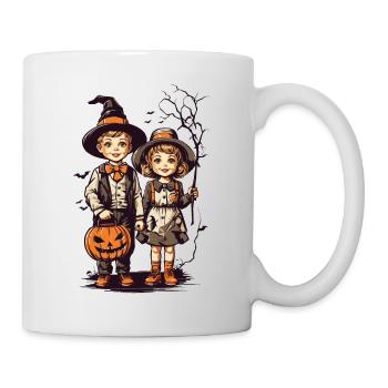 Vintage Halloween Kids Trick or Treat Fest - Mug - white - Right