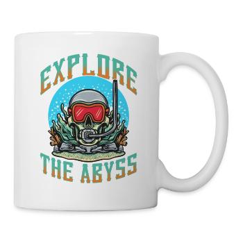 Scuba Diving, Scuba Diving, Holiday Sea Diver - Mug - white - Right