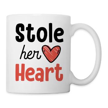 Stole Your Heart His Fries - Couple - Mug - white - Right