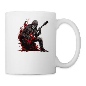 Gitarristen-tshirt E-Gitarren-Saiten - Tasse - Weiß - Rechts