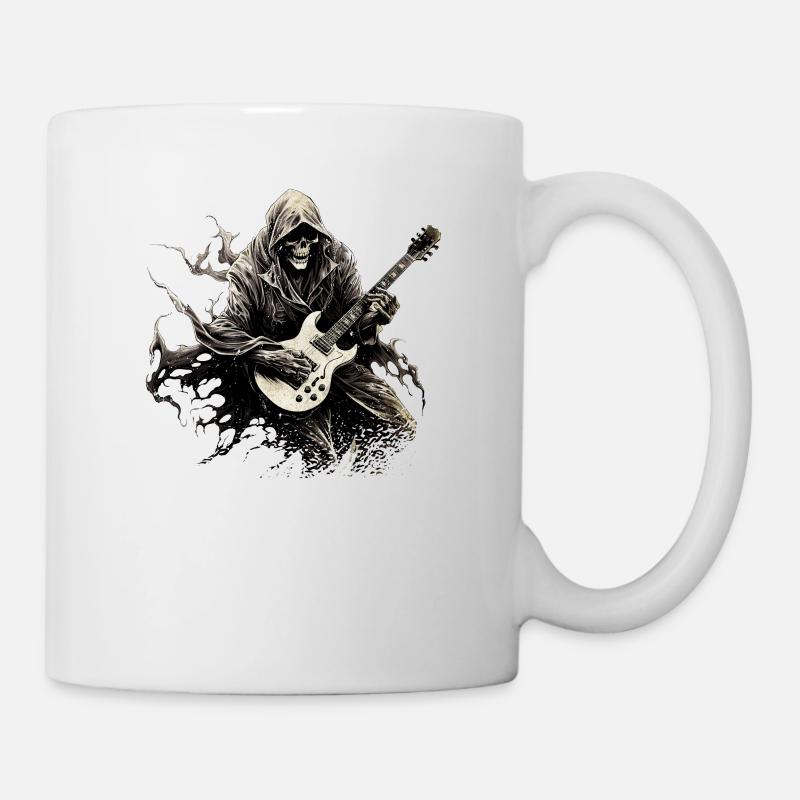 Gitarristen-tshirt E-Gitarren-Saiten - Tasse - Weiß