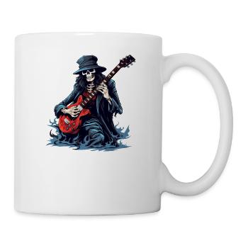 Gitarristen-tshirt E-Gitarren-Saiten - Tasse - Weiß - Rechts