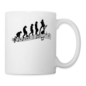 Gitarristen E-Gitarren Akustik-Gitarre Damen - Tasse - Weiß - Rechts