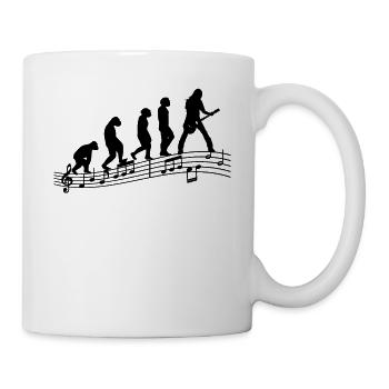 Gitarristen E-Gitarren Akustik-Gitarre Evolution - Tasse - Weiß - Rechts