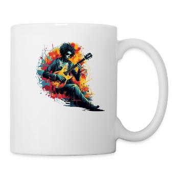 Gitarristen E-Gitarren Akustik-Gitarre Colorful - Tasse - Weiß - Rechts