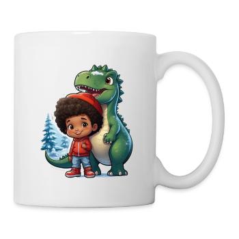 Sapin de Noël Dino - Mug blanc - blanc - Droite