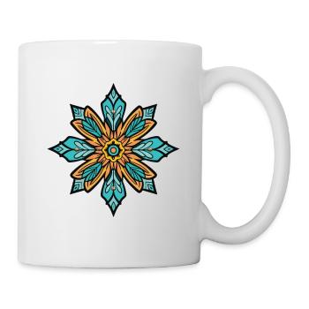 Frost Symbol Schnee Stern Winter - Tasse - Weiß - Rechts