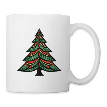 Arbre de Noël Noël - Mug blanc - blanc - Droite