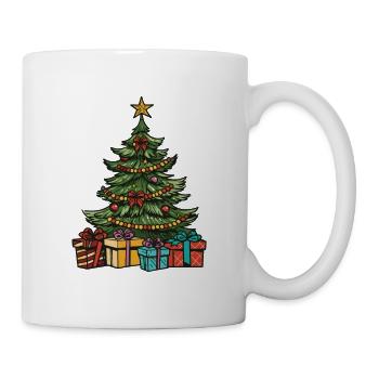 Tanne Xmas Weihnachten - Tasse - Weiß - Rechts