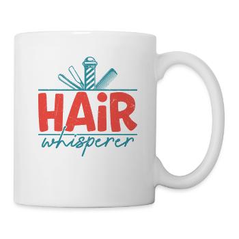 Hair Whisperer Haircut Beard Barbershop - Mug - white - Right