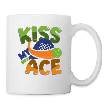 Amateurs de padel, Kiss My Ace, Padel tennis - Mug blanc - blanc - Droite