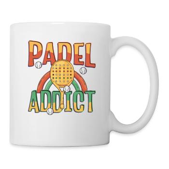Accro au padel, Tennis de padel - Mug blanc - blanc - Droite