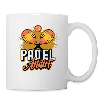 Accro au padel, Tennis de padel - Mug blanc - blanc - Droite