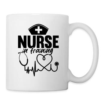 Nurse In Training - Funny Nurse - Tasse - Weiß - Rechts