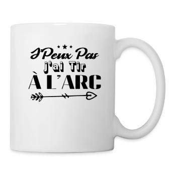 Je Peux Pas J'ai Tire à L'arc - Mug blanc - blanc - Droite