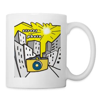 Straßenfoto gelb - Tasse - Weiß - Rechts