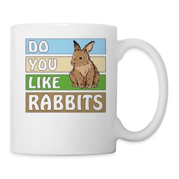 AIMEZ-VOUS LES LAPINS - Mug blanc - blanc - Droite