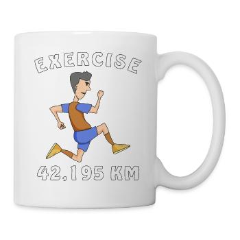 EXERCISE RUNNER - Mug - white - Right