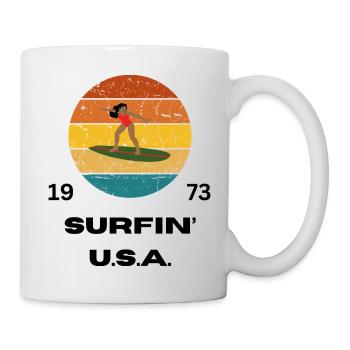SURFIN' U.S.A. 1973 - Mug blanc - blanc - Droite