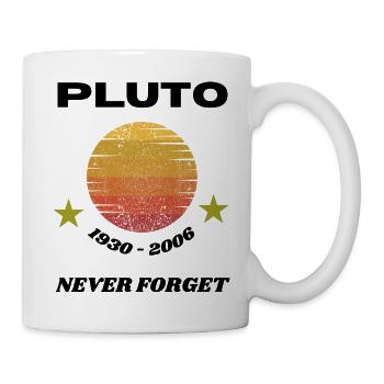 Pluton n’oublie jamais 1930-2006 - Mug blanc - blanc - Droite