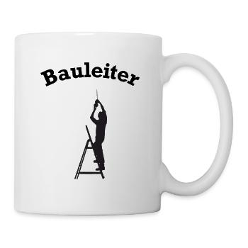 lustiges Bauleiter Baustellen Zubehör - Tasse - Weiß - Rechts