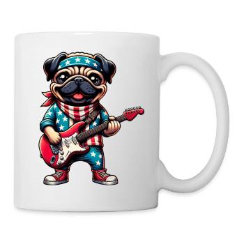 Pug Guitarist - Mug - white - Right