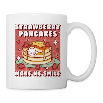 Strawberry Pancakes Make Me Smile - Mug - white - Right