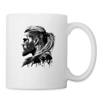 Tête de Viking Viking homme cadeau Nordmann - Mug blanc - blanc - Droite