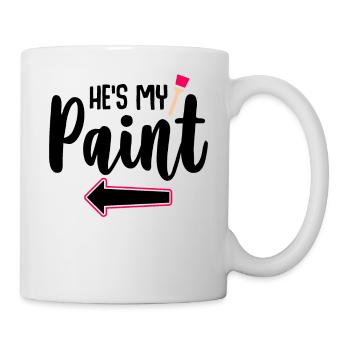 Meine Farbe Meine Leinwand - Paar Matching - Tasse - Weiß - Rechts