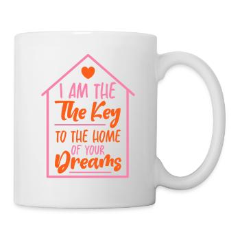 Je suis la clé de la maison de vos rêves 2 - Mug blanc - blanc - Droite
