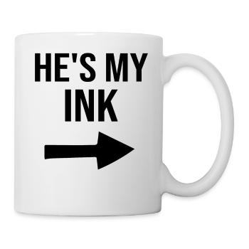 Meine Tinte Mein Tattoo - Lustiges Paar Matching - Tasse - Weiß - Rechts